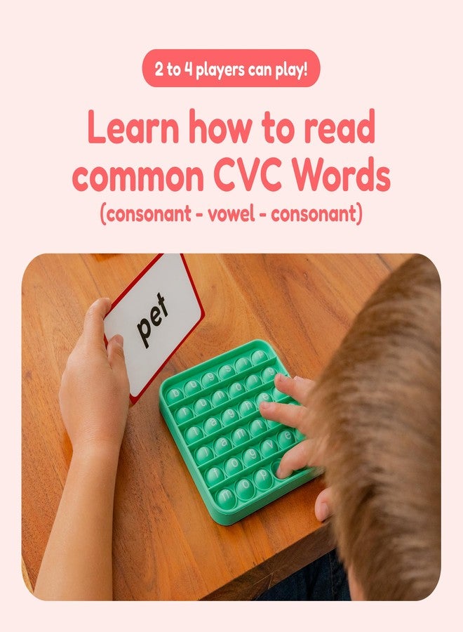 The Fidget Game Word Pop, CVC Words - Learn to Read in Weeks - Multisensory Reading & Phonics Interactive Game Ideal for Pre Kindergarten to 1st Grade (Packaging May Vary) - Image 5